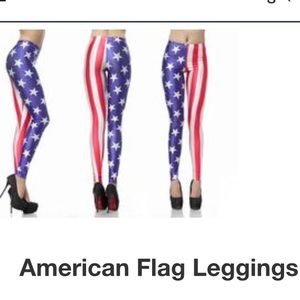 AMERICAN FLAG LEGGINGS! 🇺🇸